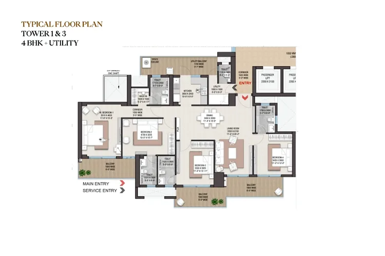 Satya Levante Residences Floor Plan